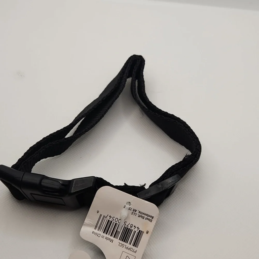 Nylon‎ Adjustable Dog Puppy Animal Black Collar with Buckle Large 18-24 Inches
